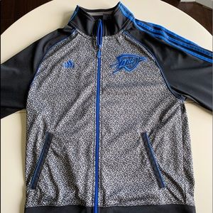 Adidas OKC Thunder Jacket Size Small